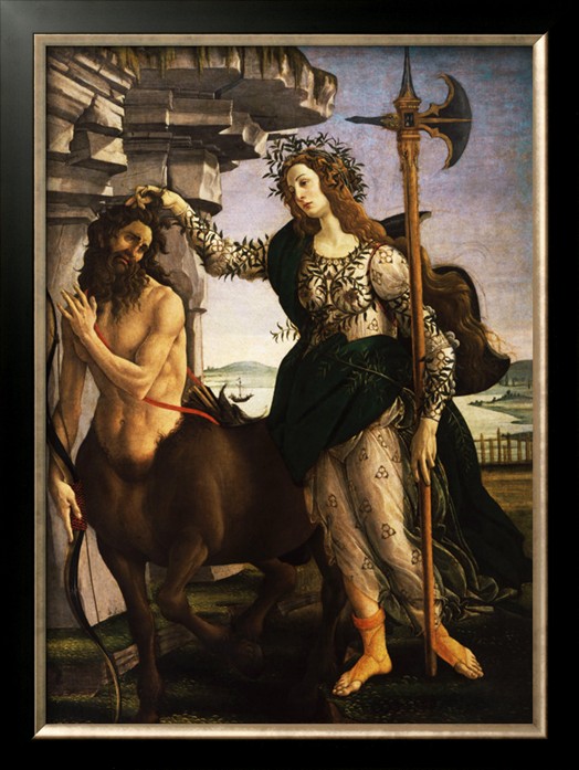 Pallas Or Minerva And The Centaur C.1480 - Sandro Botticelli painting on canvas